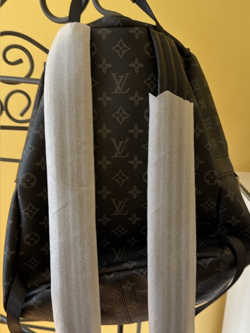 Louis Vuitton Monogram Eclipse Canvas Black Backpack